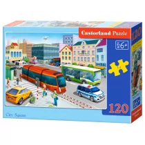 Castorland Puzzle 120 City Square CASTOR - - Puzzle - miniaturka - grafika 1