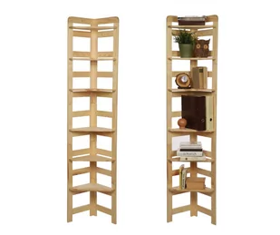 Regał Modułowy Narożnik 197,6X34,4X34,4Cm 6 Półek Berdo Surowy Drewno Sosnowe Naturalny Rr2_Nz4X035_0_N0_F1 / Wamar-Sosenka - Regały Regał Modułowy Narożnik 197,6X34,4X34,4Cm 6 Półek Berdo Surowy Drewno Sosnowe Naturalny Rr2_Nz4X035_0_N0_F1 / Wamar-Sosenka - Regały - miniaturka - grafika 1