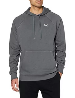 Bluzy męskie - Under Armour Męska bluza z kapturem Ua Rival z bawełny, oddychająca bluza z kapturem z lekkiego materiału, z praktyczną kieszenią typu kangurka - grafika 1