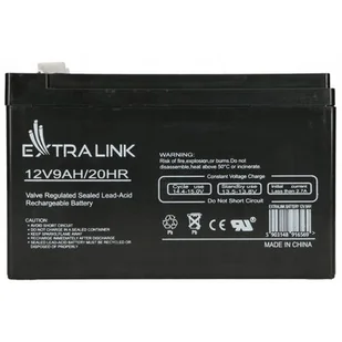 Extralink Akumulator AGM 12V 9Ah - Baterie do zasilaczy awaryjnych UPS - miniaturka - grafika 1