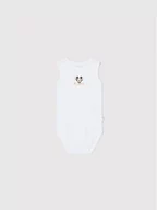 Body dla niemowląt - OVS Komplet 2 par body dziecięcych 1486037 Biały Regular Fit - miniaturka - grafika 1