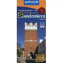 Plan Sandomierz i okolice.  miasta 1:11 000