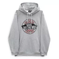 Bluzy męskie - Vans Bluza męska z kapturem, wrzos szary, S - miniaturka - grafika 1