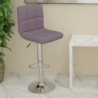 Taborety i hokery - vidaXL Lumarko Stołek barowy, kolor taupe, tapicerowany tkaniną 334238 - miniaturka - grafika 1