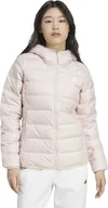 Kurtki i kamizelki sportowe damskie - Kurtka damska adidas Essentials Light Down Hooded jasny róż IX8931 M - miniaturka - grafika 1