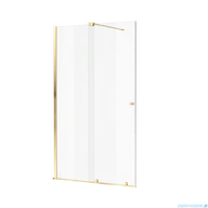 Kabiny prysznicowe - Excellent Ortigo Walk-in kabina prysznicowa 140x200 cm, złoty połysk KAEX.5012.K.1400.GL - miniaturka - grafika 1