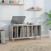 Szafki RTV - vidaXL Szafka na płyty, szarość betonu, 100x38x48 cm - miniaturka - grafika 1