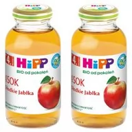 Soki i herbatki dla dzieci - Hipp Sok 100% słodkie jabłka po 4. miesiącu zestaw 2 x 200 ml Bio - miniaturka - grafika 1