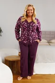 Piżamy damskie - Stylowa piżama plus size - miniaturka - grafika 1