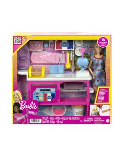 Barbie Ciastkarnia Zestaw do zabawy HJY19 MATTEL - Lalki dla dziewczynek - miniaturka - grafika 1