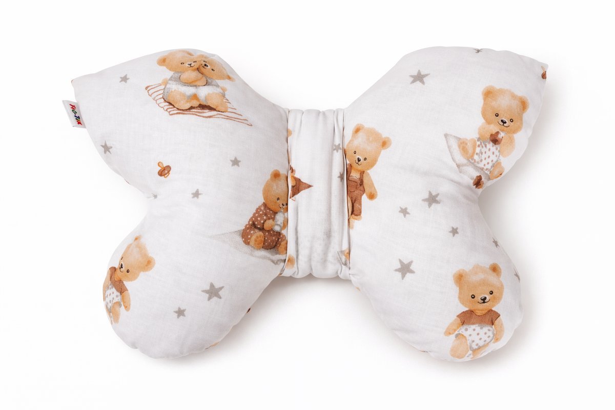 Poduszka antywstrząsowa motylek ergonomiczna misie bobasy