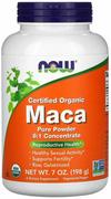 Potencja i libido - NOW FOODS Certified Organic Maca Pure Powder (Korzeń Maca w proszku) 198g - miniaturka - grafika 1