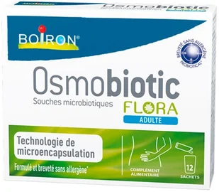 Probiotyki Boiron Osmobiotic Flora Adult 12 Sachets (8470001998958) - Układ pokarmowy - miniaturka - grafika 1