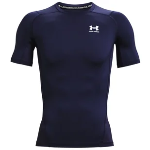 Męska koszulka Under Armour HG Armour Comp SS Rozmiar: M / Kolor: niebieski - Koszulki sportowe męskie - miniaturka - grafika 1
