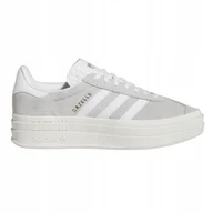 Trampki damskie - Buty damskie trampki adidas Gazelle Bold Originals HQ6893 szare 40 - miniaturka - grafika 1