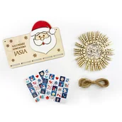 Kalendarze - KALENDARZ ADWENTOWY z grawerem dla dziecka świąteczny zestaw 13a - miniaturka - grafika 1