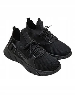 Czarne Buty Sportowe Damskie Foreffa 38 - Buty sportowe damskie - miniaturka - grafika 1