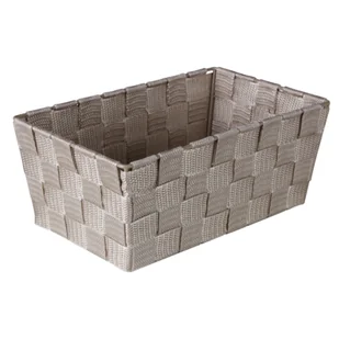 Organizer DOMI 10 x 25 x 15 cm pleciony beż - Pojemniki łazienkowe - miniaturka - grafika 1