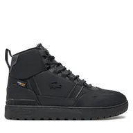 Sneakersy męskie - Sneakersy Lacoste T-Clip Mid Trainers 748SMA0040 Czarny - miniaturka - grafika 1
