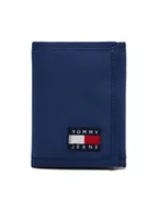 Portfele - Tommy Jeans Mały Portfel Męski Tjm Ess Daily Nylon Tri Wallet AM0AM13269 Granatowy - miniaturka - grafika 1