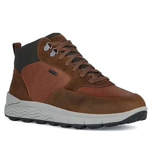 Geox Męskie buty U SPHERICA 4X4 B ABX Ankle Boot, Cognac, 41 EU, Cognac, 41 EU - Moda i Uroda OUTLET - miniaturka - grafika 1
