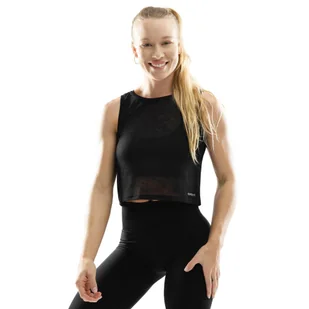 Damska treningowa koszulka crop top bez rękawów Fitness Siroko Beat - Koszulki sportowe damskie - miniaturka - grafika 1