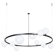 Lampy sufitowe - Okazała lampa wisząca z białymi kloszami SIG 41321 z serii BOLERO - miniaturka - grafika 1