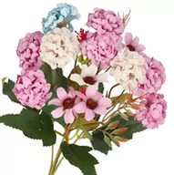 Sztuczne kwiaty - SZTUCZNE KWIATY ROŚLINY GAŁĄZKI HORTENSJA BUKIET - miniaturka - grafika 1