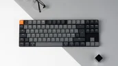 Klawiatury - Keychron K1v6 RGB Aluminium Hot Swap QMK Keychron Low Profile 2.0 Brown K1X-H3Z-BO - miniaturka - grafika 1