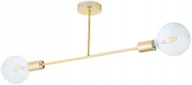 Lampy sufitowe - Lampa WiSZĄCA Sufitowa Plafon Żyrandol Złota Loft - miniaturka - grafika 1