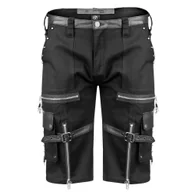 Spodnie męskie - spodnie bojówki krótkie GOTHIC SHORTS - BLACK-L - miniaturka - grafika 1