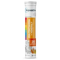 Witaminy i minerały - Novativ Multiwitamina + Minerały, 20tabl. musujących - miniaturka - grafika 1
