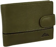 Portfele - Portfel Męski Skórzany EL FORREST Mały Z Zapinką Skóra Bydlęca Poziomy 916 R 12 RFID OLIWKOWY 11 x 8 x 2 [cm] - miniaturka - grafika 1