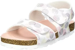 Kickers Sandały dla dziewczynek Summerkro, białyz punktami - 26 EU - Buty dla dziewczynek - miniaturka - grafika 1