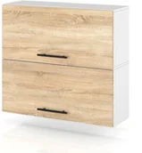 Szafki kuchenne - Szafka Kuchenna Wisząca Klapowa Modułowa 80cm Spremium Dąb Sonoma - miniaturka - grafika 1