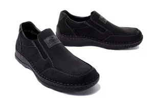 RIEKER 05354-00 black, półbuty męskie - Rieker - Półbuty męskie - miniaturka - grafika 1