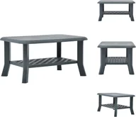 Ławy i stoliki kawowe - vidaXL Stolik kawowy zielony 90 x 60 x 46 cm plastikowy - Stoliki kawowe - miniaturka - grafika 1