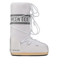 Kozaki damskie - Damskie Buty zimowe MOON BOOT MOON BOOT NYLON 14004400006 – Biały - miniaturka - grafika 1