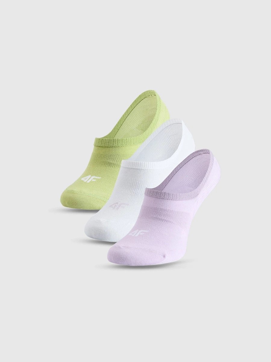 Skarpetki casual stopki damskie (ZESTAW 3 szt.) 4F 4FWMM00USOCF473-91S Wielokolorowy 39-42