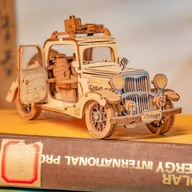 Puzzle - Drewniane Puzzle 3D – Zabytkowe Auto - miniaturka - grafika 1