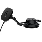 Uchwyty samochodowe do telefonów - ﻿Uchwyt samochodowy z ładowarką bezprzewodową Spigen OneTap Pro 3 Black Dash - miniaturka - grafika 1