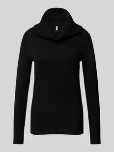 Sweter z dzianiny z golfem model ‘Dollie’ - Swetry damskie - miniaturka - grafika 1