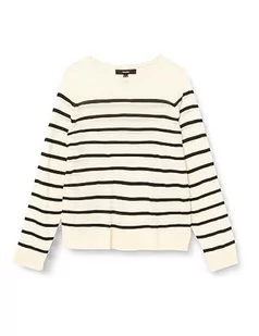 Bestseller A/S Damski sweter VMNOVA LS O-Neck GA NOOS, brzoza/paski: czarny, S, Birch/Stripes:black, S - Swetry damskie - miniaturka - grafika 1