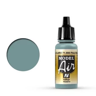 Farba akrylowa, Vallejo Model Air Pale Blue 71.008 - Farby i media malarskie - miniaturka - grafika 1