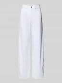 Spodnie damskie - Jeansy z szeroką nogawką z mieszanki bawełny model 'MADISON' - miniaturka - grafika 1