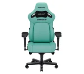 Fotele gamingowe - Anda Seat Kaiser 4 XL Gamingowy do 200kg Skóra Eco Zielony - miniaturka - grafika 1
