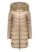 Kurtki damskie - Geographical Norway Płaszcz pikowany "Bololita" w kolorze szarobrązowym - miniaturka - grafika 1