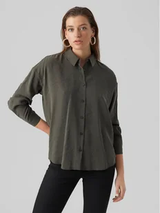 Vero Moda Koszula Queeny 10295908 Szary Regular Fit - Koszule damskie - miniaturka - grafika 1