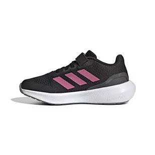 adidas Runfalcon 3.0 Elastic Lace Top Strap, Shoes-Low (Non Football) Unisex-Dzieci i Chłopcy, Czarny Core Black Pulse Magenta Szary Six, 36 EU - Koszulki i topy damskie - miniaturka - grafika 1