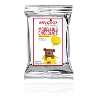 Dodatki do ciast w proszku - Saracino Czekolada plastyczna żółta yellow 250g - miniaturka - grafika 1